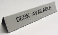 Formed desk signs